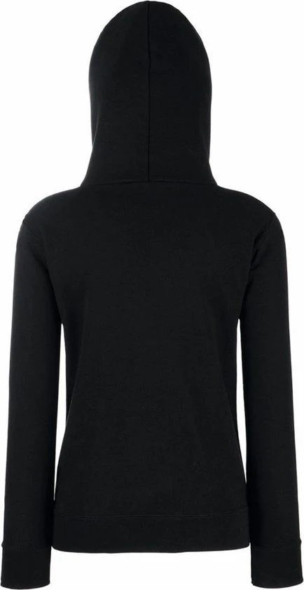Fruit Of The Loom Vrouwen Dames Fit Sweatshirt Met Capuchon / Hoodie (Zwart) 2 Fruit Of The Loom Vrouwen Dames Fit Sweatshirt Met Capuchon / Hoodie (Zwart) - Afbeelding 2