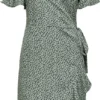 ONLY ONLOLIVIA S/S WRAP DRESS WVN NOOS Dames Jurk - Maat 42