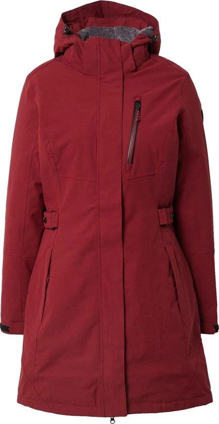 Killtec KOW 165 Women Parka - Outdoorjas - Dames - Rood - Maat 44 1 Killtec KOW 165 Women Parka - Outdoorjas - Dames - Rood - Maat 44