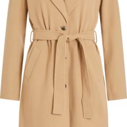 VILA VIPOKO LONG BELT COAT -NOOS Dames Jas - Maat 40 -Dameskleding Verkoop 439x840 1
