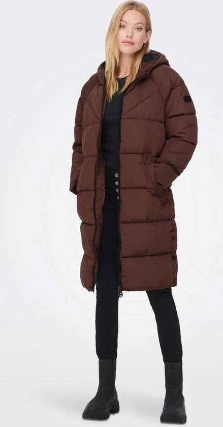 Only Jas Onlamanda Long Puffer Coat Cc Otw 15233425 Chestnut Dames Maat - S 4 Only Jas Onlamanda Long Puffer Coat Cc Otw 15233425 Chestnut Dames Maat - S - Afbeelding 4