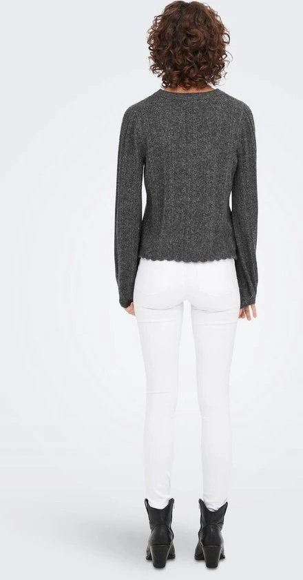 Jacqueline De Yong Trui Jdyspencer Life L/s Structure Pull. 15260262 Dark Grey Melange Dames Maat - L 4 Jacqueline De Yong Trui Jdyspencer Life L/s Structure Pull. 15260262 Dark Grey Melange Dames Maat - L - Afbeelding 4