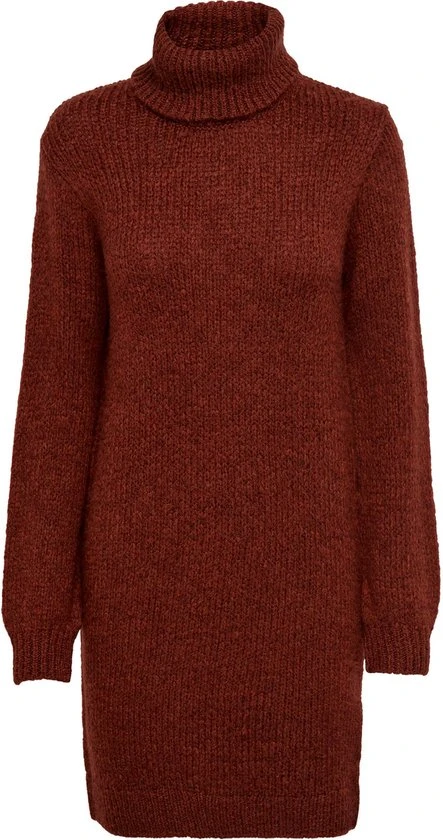 Jacqueline De Yong Jurk Jdydinea L/s Solid Rollneck Dre Knt 15271459 Burnt Henna Dames Maat - M 1 Jacqueline De Yong Jurk Jdydinea L/s Solid Rollneck Dre Knt 15271459 Burnt Henna Dames Maat - M