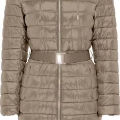 ONLY ONLSCARLETT QUILTED BELTED COAT CC OTW Dames Jas - Maat XL