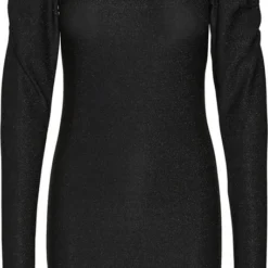 NOISY MAY NMINFINITY L/S ROUCHING DETAIL DRESS Dames Jurk - Maat S