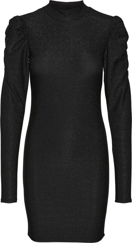 NOISY MAY NMINFINITY L/S ROUCHING DETAIL DRESS Dames Jurk - Maat S 1 NOISY MAY NMINFINITY L/S ROUCHING DETAIL DRESS Dames Jurk - Maat S