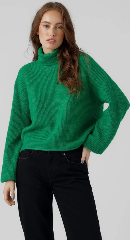 VERO MODA VMYVONNE LS ROLLNECK ROLLEDGE BLOU GA BF Dames Trui - Maat XL 3 VERO MODA VMYVONNE LS ROLLNECK ROLLEDGE BLOU GA BF Dames Trui - Maat XL - Afbeelding 3