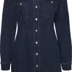 Noisy May NMJOY L/S DRESS SU036DB Dames Jurk - Maat XL