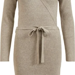 VILA VIRIL WRAP L/S KNIT DRESS - NOOS Dames Jurk - Maat L