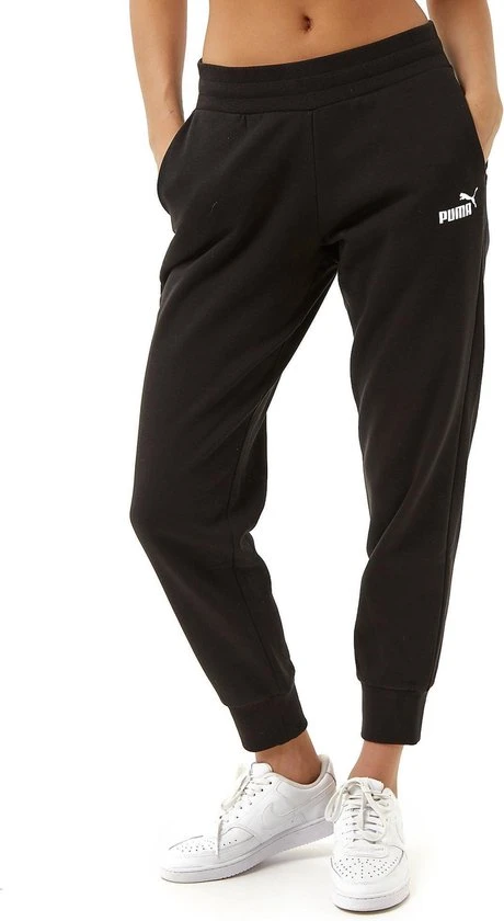 Puma Essential Sweat Fleece Joggingbroek Zwart Dames - Maat XS 1 Puma Essential Sweat Fleece Joggingbroek Zwart Dames - Maat XS