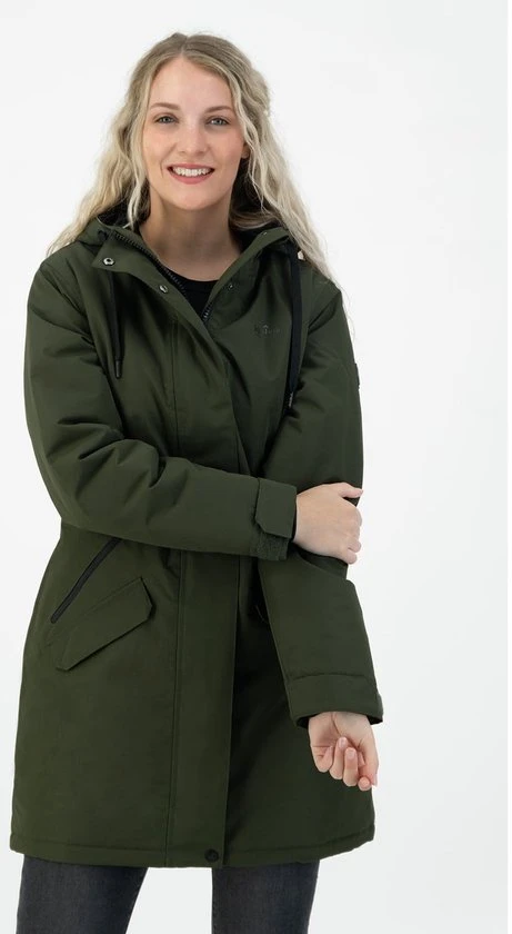 Kjelvik Dames Winterjas - Winterparka Dames - Functionele Winterjas - Didi - Groen - Maat 38 2 Kjelvik Dames Winterjas - Winterparka Dames - Functionele Winterjas - Didi - Groen - Maat 38 - Afbeelding 2