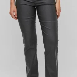 VILA VICOMMIT COATED HW STRAIGHT PANT-NOOS Dames Broek - Maat M