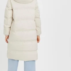 Vero Moda Jas Vmnoe Long Coated Coat Boos Birch Dames - Maat XS -Dameskleding Verkoop 468x840 5