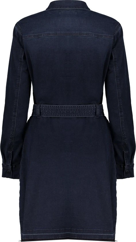 Geisha Jurk Doorknoop Jeans Jurk 27501 10 000845 Blue Black Denim Dames Maat - L 5 Geisha Jurk Doorknoop Jeans Jurk 27501 10 000845 Blue Black Denim Dames Maat - L - Afbeelding 5