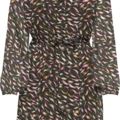 ONLY ONLSLOANE L/S SHORT DRESS CS PTM Dames Jurk - Maat XL