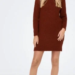 Jacqueline De Yong Jurk Jdydinea L/s Solid Rollneck Dre Knt 15271459 Burnt Henna Dames Maat - M 12 Jacqueline De Yong Jurk Jdydinea L/s Solid Rollneck Dre Knt 15271459 Burnt Henna Dames Maat - M -Dameskleding Verkoop 479x840