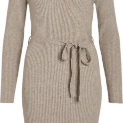 VILA VIRIL WRAP L/S KNIT DRESS - NOOS Dames Jurk - Maat M -Dameskleding Verkoop 479x840 7