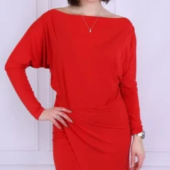 Produkt Rode, Asymmetrische Mini-jurk Van John Zack / MAAT M 7 Produkt Rode, Asymmetrische Mini-jurk Van John Zack / MAAT M -Dameskleding Verkoop 480x840