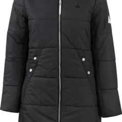 BJØRNSON FIA Winterparka Dames - Winddicht - Waterafstotend - Gewatteerd Gevoerd - Capuchon - Warm - Outdoor Damesjas - Winterjas - Maat 42 - Zwart