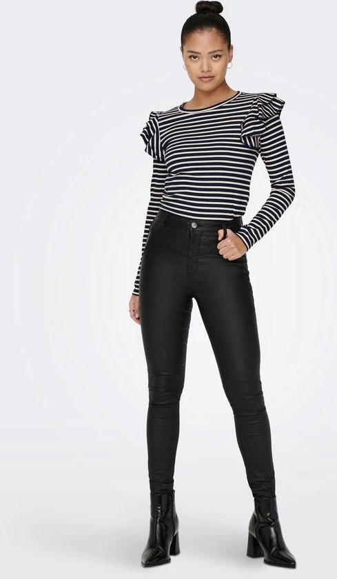 JDY JDYMILLE L/S FRILL TOP JRS Dames Top - Maat S 9 JDY JDYMILLE L/S FRILL TOP JRS Dames Top - Maat S - Afbeelding 9