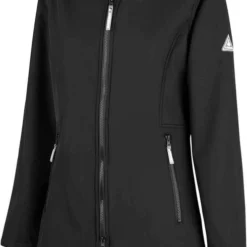 BJØRNSON Signe Softshell Winterjas Parka Dames - Teddy - Maat 40 - Zwart -Dameskleding Verkoop 490x840 6