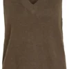 Vila Trui Viril Knit Rib V-neck S/l Vest - No 14067804 Crocodile Dames Maat - L