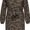 ONLY CARMAKOMA CARLOLLILISE LS SHIRT DRESS AOP BF Dames Jurk - Maat 46