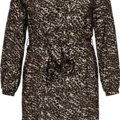 ONLY CARMAKOMA CARLOLLILISE LS SHIRT DRESS AOP BF Dames Jurk - Maat 46