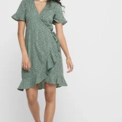 ONLY ONLOLIVIA S/S WRAP DRESS WVN NOOS Dames Jurk - Maat 42 -Dameskleding Verkoop 494x840 4