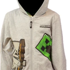 POPMERCH Minecraft Skeleton And Creeper Mob Kids Hoodie Vest - Officiële Merchandise -Dameskleding Verkoop 495x840 1