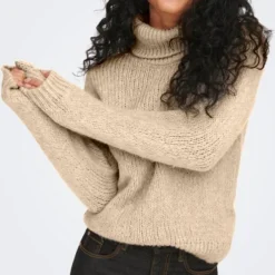 JDY JDYDINEA L/S SOLID ROLLNEC PULL KNT NOOS Dames Trui - Maat L -Dameskleding Verkoop 497x840