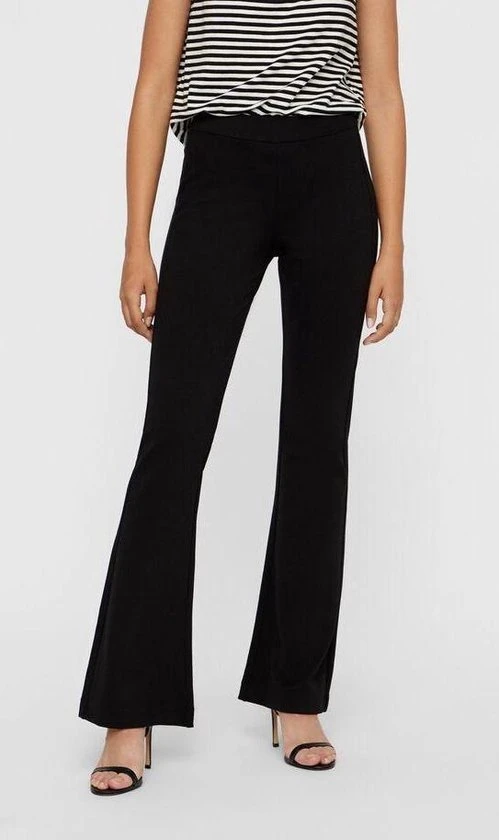 VERO MODA VMKAMMA NW FLARED JERSEY PANT NOOS Dames Broek - Maat 32XL 2 VERO MODA VMKAMMA NW FLARED JERSEY PANT NOOS Dames Broek - Maat 32XL - Afbeelding 2