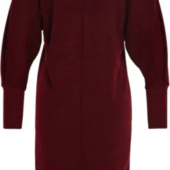 Cassis Korte, Gebreide Jurktrui Met Kreukeffect 14 Cassis Korte, Gebreide Jurktrui Met Kreukeffect -Dameskleding Verkoop 499x840