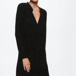 Mango Jurk Korte Getextureerde Jurk 37085814 99 Dames Maat - M