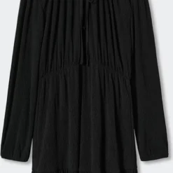 Mango Jurk Korte Getextureerde Jurk 37085814 99 Dames Maat - M -Dameskleding Verkoop 504x840 8