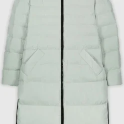 RINO & PELLE Reversible Long Padded Coat Milky Mint And Jungle 36 -Dameskleding Verkoop 505x840 8