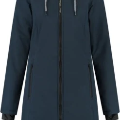 Kjelvik Dames Winterjas - Softshell Parka Dames - Tina - Blauw - Maat 42