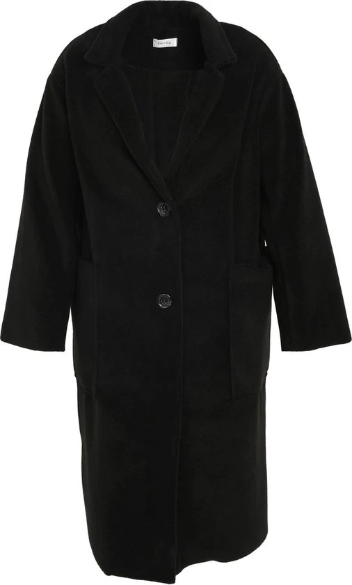 Paprika Lange, Effen Mantel Met Grote Zakken 6 Paprika Lange, Effen Mantel Met Grote Zakken - Afbeelding 6