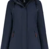 Travelin' Jack Ylva Damesjas Gevoerde Parka - Teddy Voering - Winddicht - Navy Blauw - Maat 42