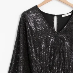 Sissy Boy Sissy-Boy - Zwarte Glitter Jurk Met Pailetten -Dameskleding Verkoop 511x840 4