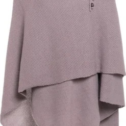 Onbekend Knit Factory Jazz Gebreid Omslagvest - Dames Poncho - Mauve - One Size - Inclusief Sierspeld -Dameskleding Verkoop 512x840 7