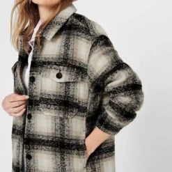 ONLY ONLALLISON CHECK SHACKET OTW NOOS Dames Jas - Maat M -Dameskleding Verkoop 514x840 3
