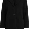 Vila Jas Viliosi Teddy Coat/su - Fav 14061532 Black Dames Maat - 40