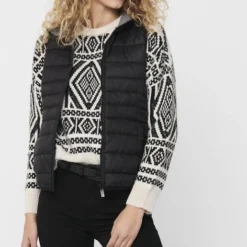 ONLY ONLNEWTAHOE HOOD WAISTCOAT OTW Dames Jas - Maat L -Dameskleding Verkoop 516x840 5
