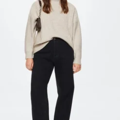 Mango Trui Gebreide Trui Met Trechterhals 37087753 06 Dames Maat - S -Dameskleding Verkoop 520x840 7