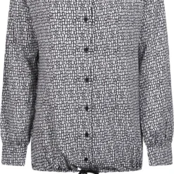 Zoso Blouse Allison Printed Blouse 224 Offwhite/black Dames Maat - M