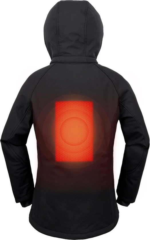 Sailwind Verwarmde Jas / Soft Shell / Dames / Zwart Incl. Powerbank 3 Sailwind Verwarmde Jas / Soft Shell / Dames / Zwart Incl. Powerbank - Afbeelding 3