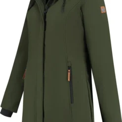 Travelin' Jack Elin Dames Softshell Jas Parka Lang - Groen - Maat 40 -Dameskleding Verkoop 524x840 8