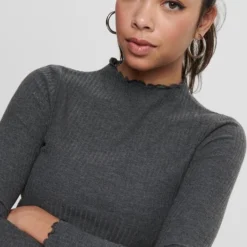 ONLY ONLEMMA L/S HIGH NECK TOP NOOS JRS Dames T-shirt - Maat M -Dameskleding Verkoop 527x840