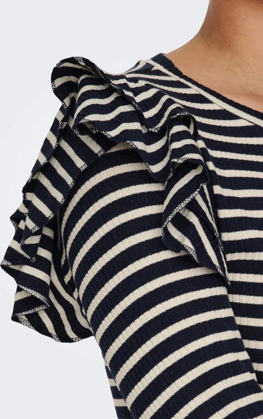 JDY JDYMILLE L/S FRILL TOP JRS Dames Top - Maat S 4 JDY JDYMILLE L/S FRILL TOP JRS Dames Top - Maat S - Afbeelding 4